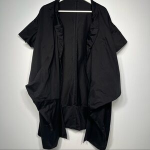 Anthropologie fumblin foe black cape size small S